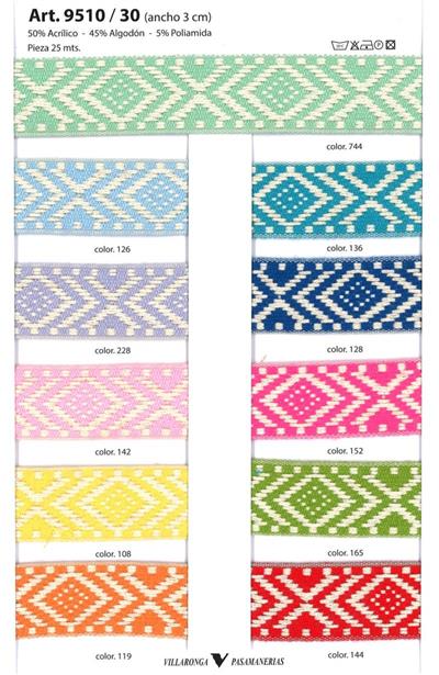 New jacquard ribbon colors